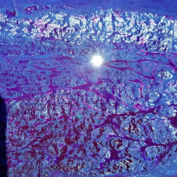 10x10 Purple Divide Paint Pour - Picture 4 of 8